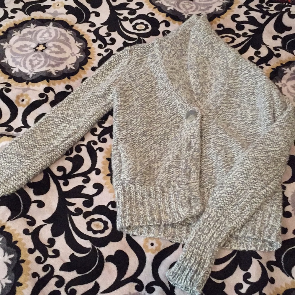 Grey Button Up Sweater
